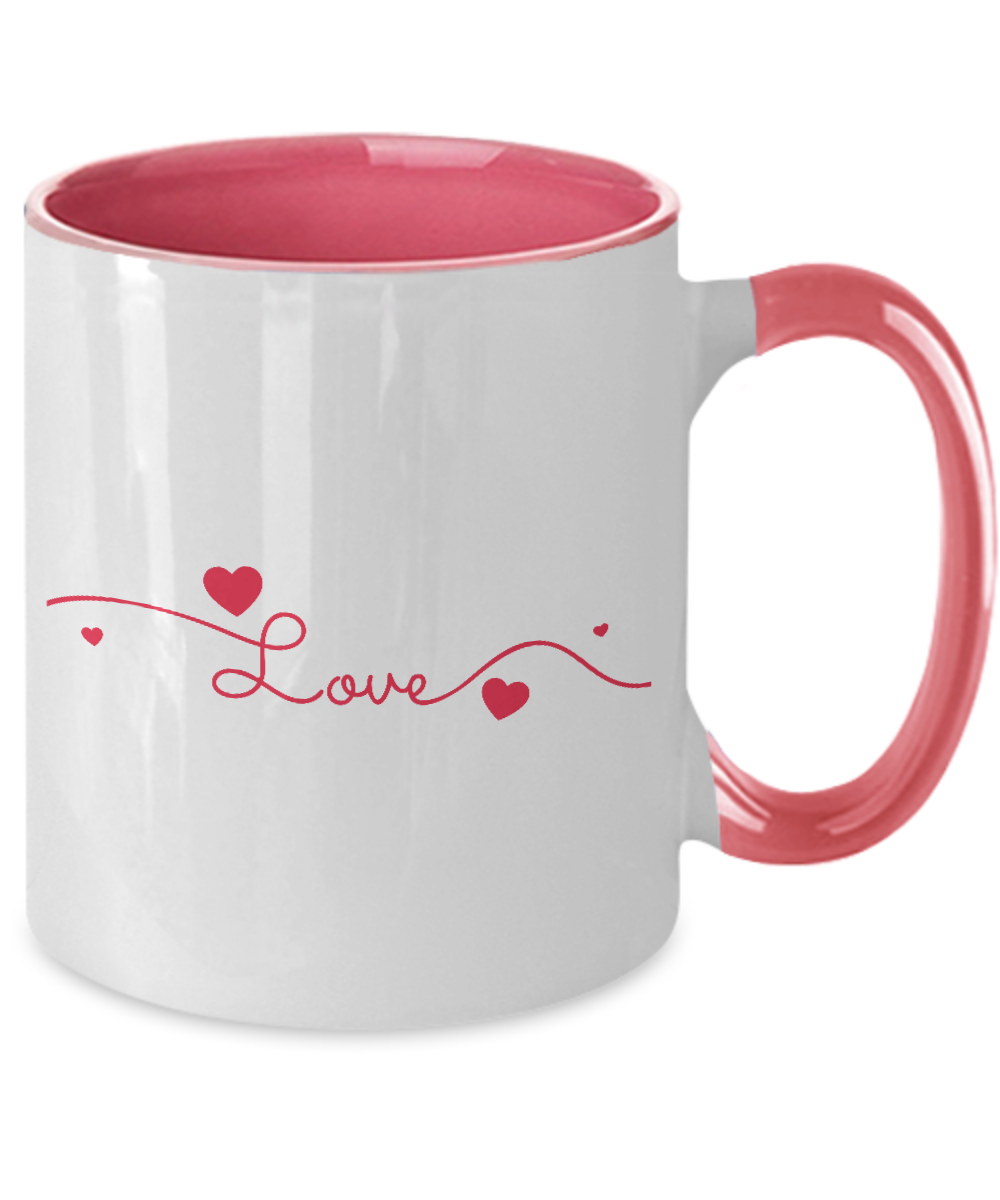 valentines day with hearts mug tinmico