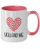 you and me valentine day two tone mug tinmico